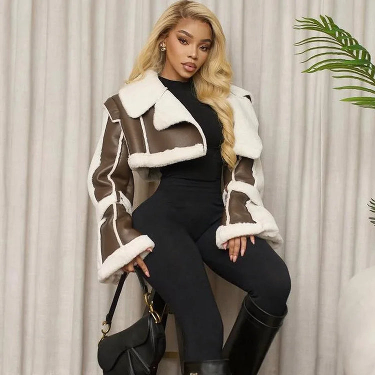Lily Faux Cropped Jacket