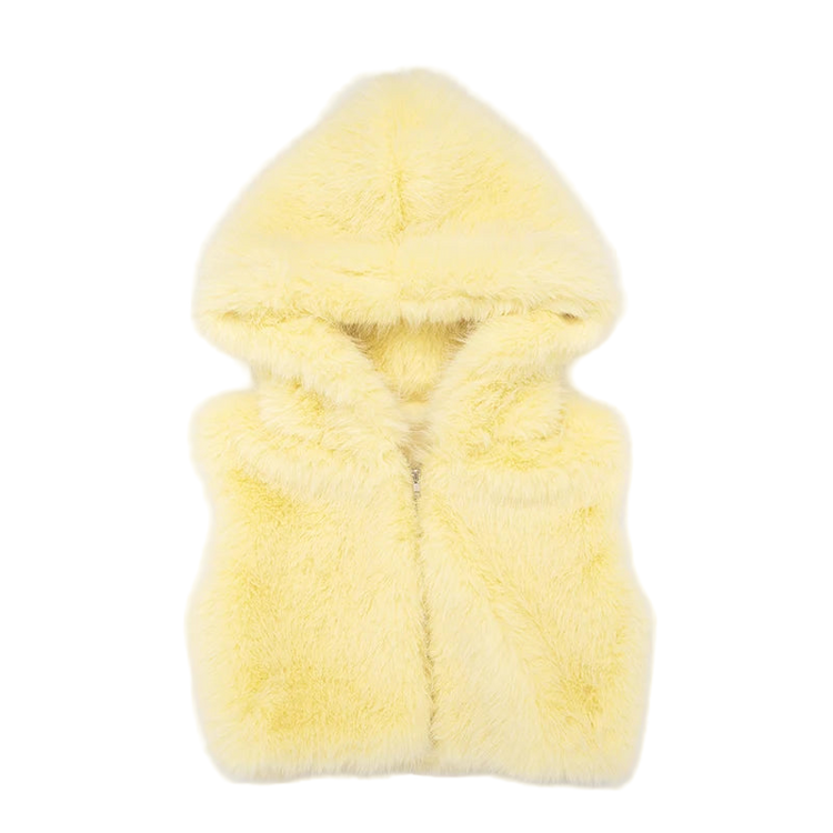 Baby Girl Cropped Fur Jacket