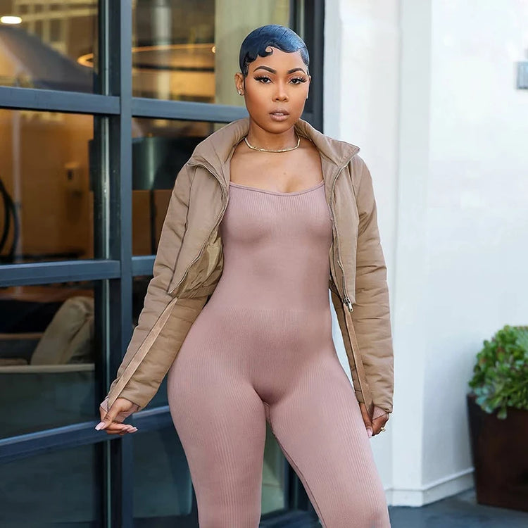 Cropped Bomber Jacket