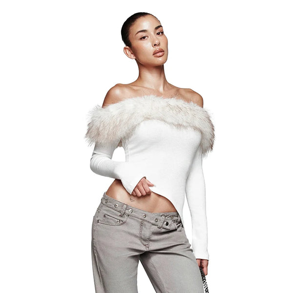 Vail Assymetrical Knit Top