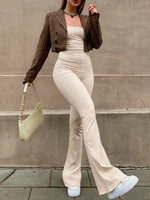 Lace Up Jumpsuit